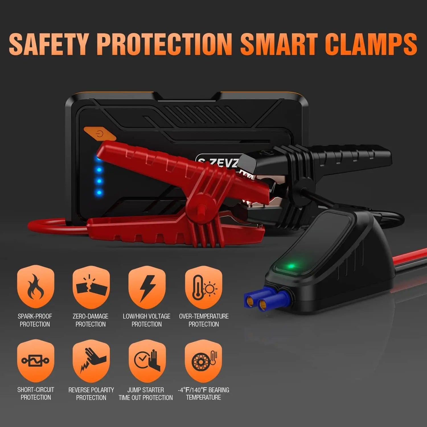 S ZEVZO® Jump Starter - Compact, Powerful, Reliable